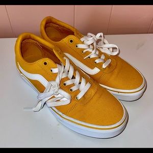 Yellow vans womens 8.5